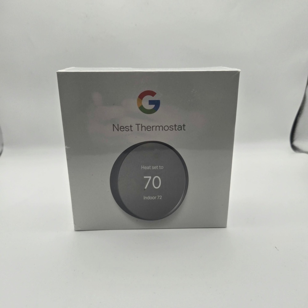 Google Nest Thermostat Charcoal Smart Programmable Wi-Fi GA02081-US New Sealed